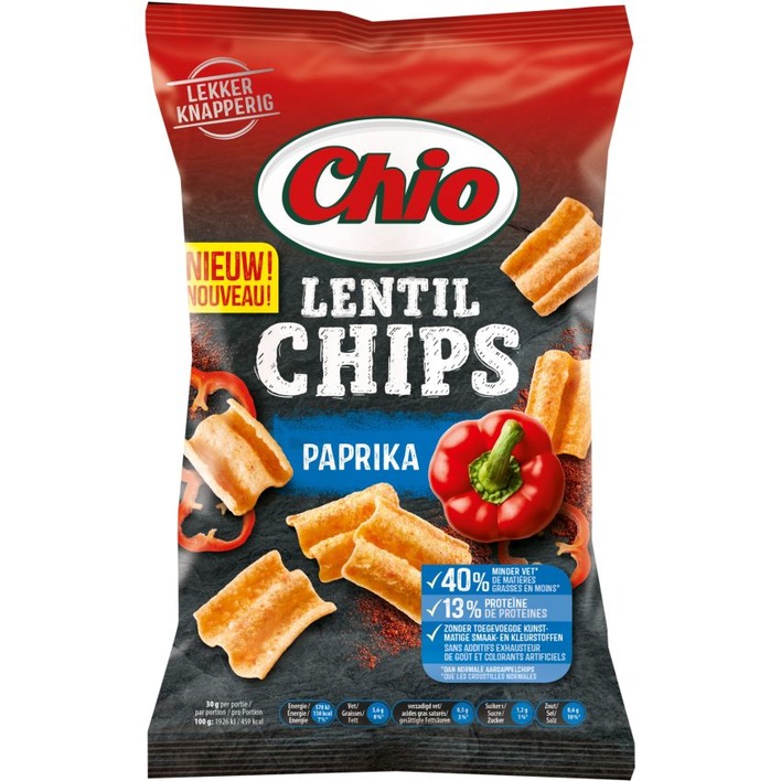 Chio Lentil chips paprika