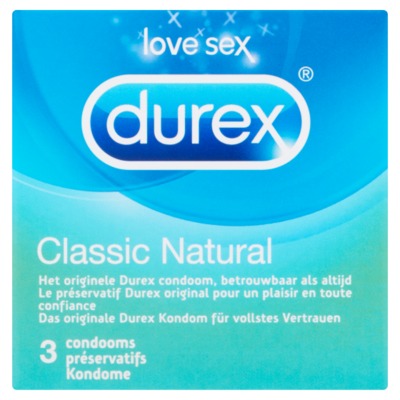 Durex classic Natural Condooms 3 stuks