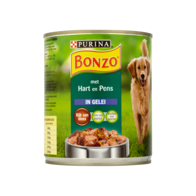 Bonzo Stukjes in Gelei met Hart en Pens
