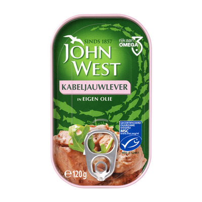 John West Kabeljauwlever in eigen olie MSC