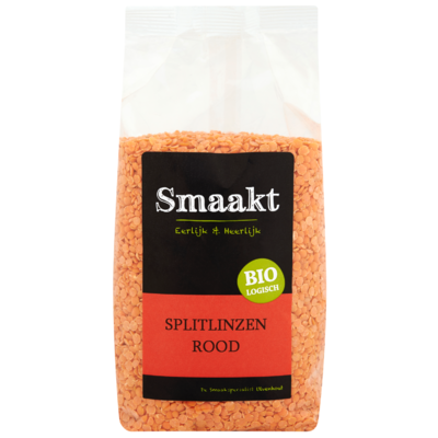 Smaakt Splitlinzen rood