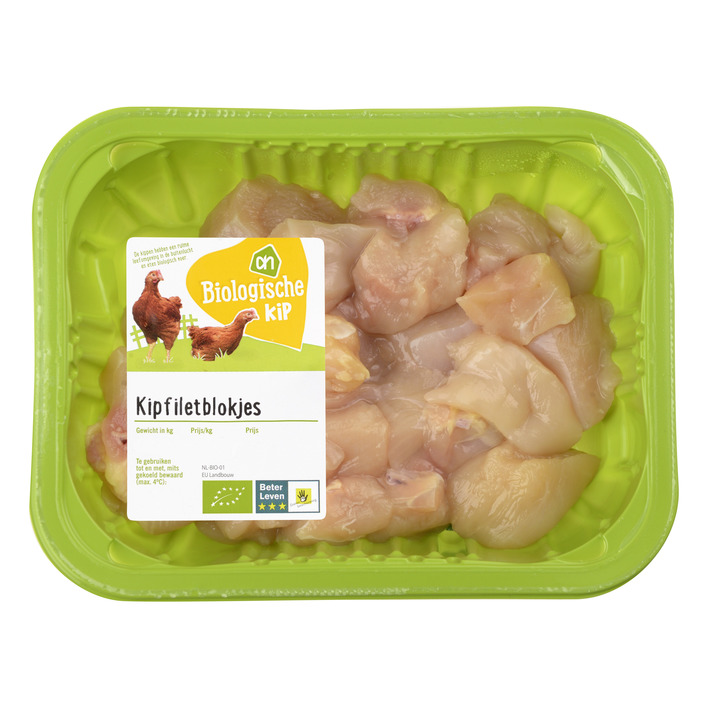 Huismerk Biologisch Kipfiletblokjes