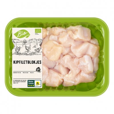 Huismerk Biologisch Kipfiletblokjes
