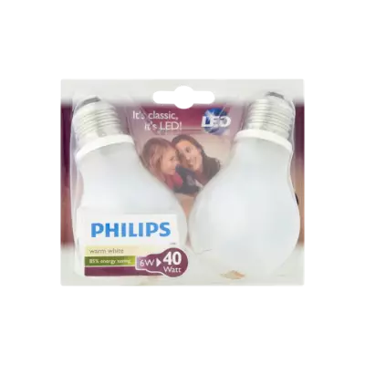 Philips Led Lamp Warm White 6W E