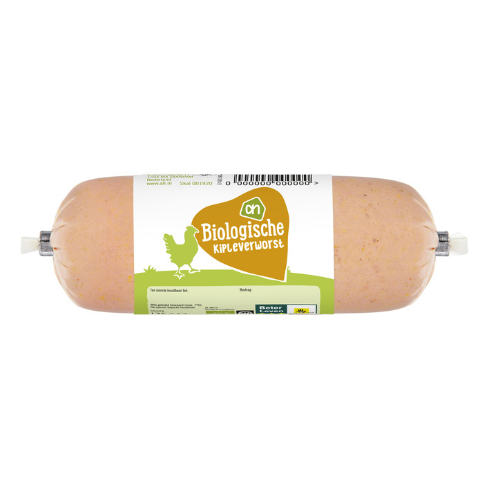 Huismerk Biologisch Kipleverworst