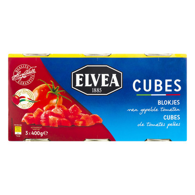 Elvea Gepelde tomaten in blokjes
