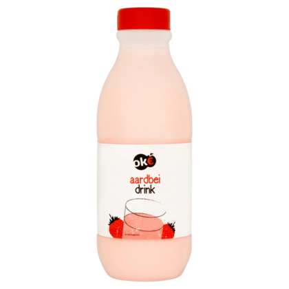 Budget Huismerk Zuiveldrank aardbei
