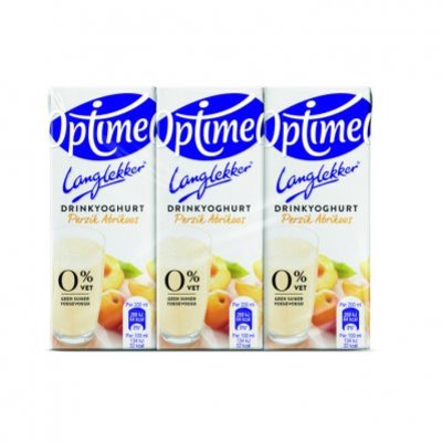 Optimel Langlekker drinkyoghurt perzik abrikoos
