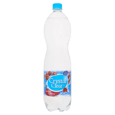 Crystal Clear Sparkling Cherry Fles