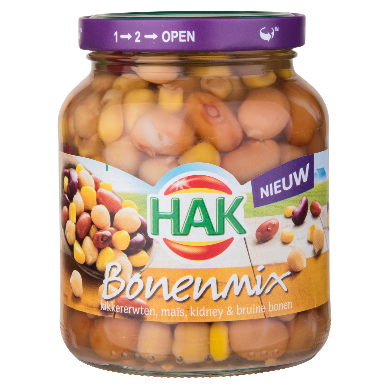 Hak Bonenmix kidney, bruine & witte bonen