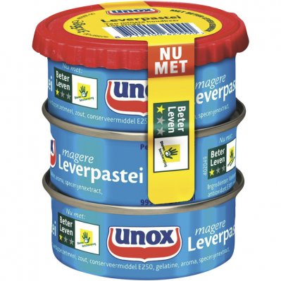 Unox Vleeswaren magere leverpastei