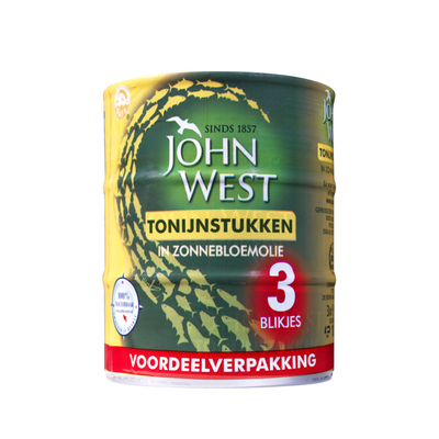 John West Tonijnstukken in zonnebloemolie