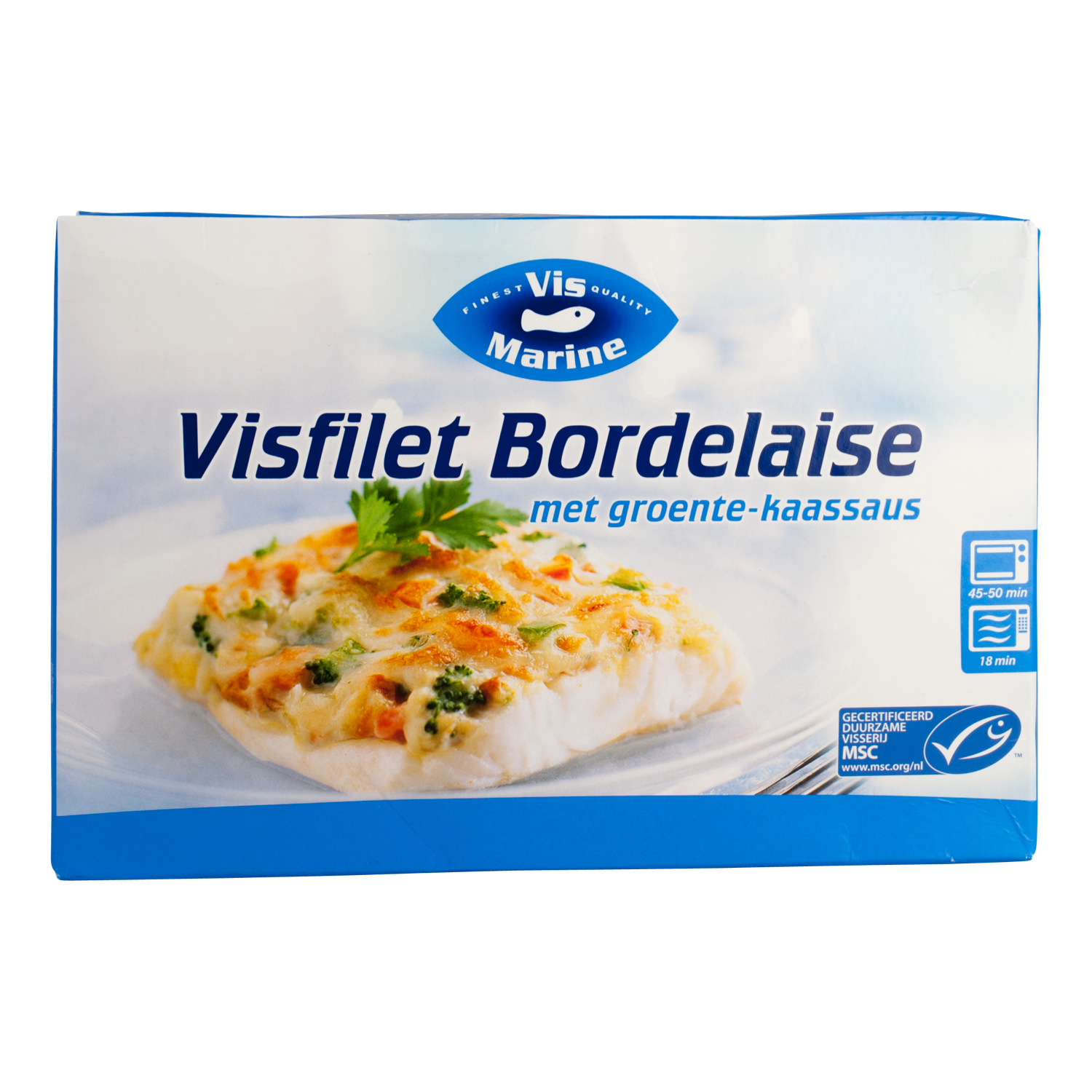 Vis Marine Visfilet Bordelaise met groente-kaassaus