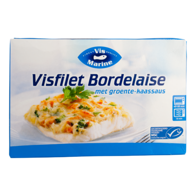 Vis Marine Visfilet Bordelaise met groente-kaassaus