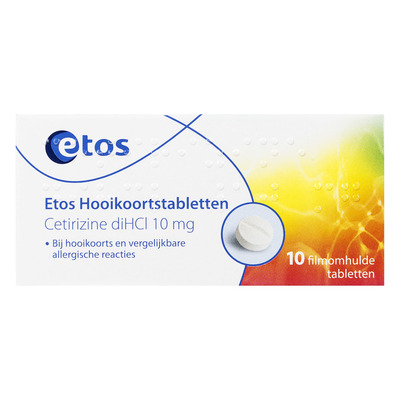 Huismerk Hooikoortstabletten cetirizine 10 mg