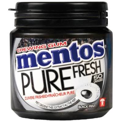 Mentos Gum Bottle pure fresh black mint