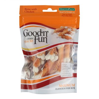 Healthy Hide Good 'n Fun Bot Met Kip Snacks
