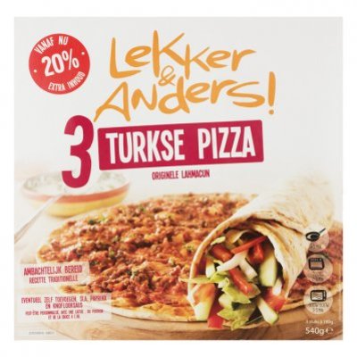 Lekker & Anders Lahmacun (Turkse pizza)