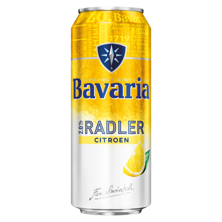 Bavaria 2.0% Radler Citroen Blik Bier