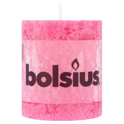 Bolsius Stompaars rustiek fuchsia 80x68 millimeter