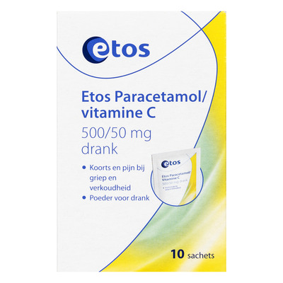 Huismerk Paracetamol/vitamine C 500/50 mg drank