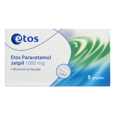 Huismerk Paracetamol zetpillen 1000 mg