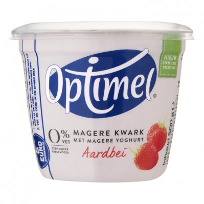 Optimel Magere kwark aardbei 0% vet