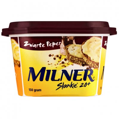 Milner Slankie smeerkaas zwarte peper 20+