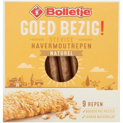 Bolletje Goed bezig stevige havermoutreep naturel