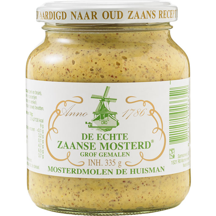 Huisman Zaanse mosterd grof gemalen