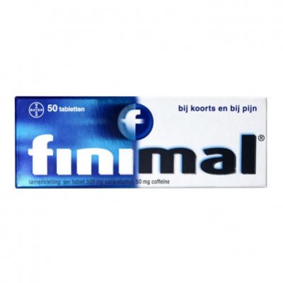 Finimal Paracetamol/coffeïne 500/50 mg