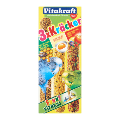 Vitakraft 3 x Kräcker voor Grasparkieten