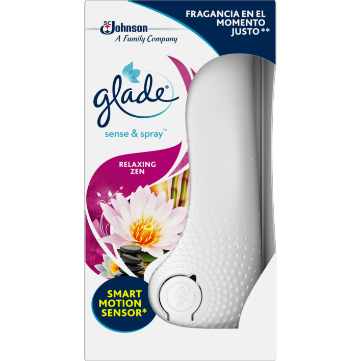 Glade Sense & spray relaxing zen + houder