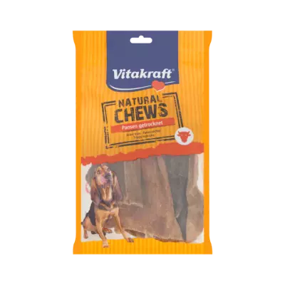 Vitakraft Natural Chews Dried Tripe, Gedroogde Runderpens
