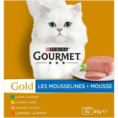 Gourmet Gold mousse 8-pack o.a. met kip