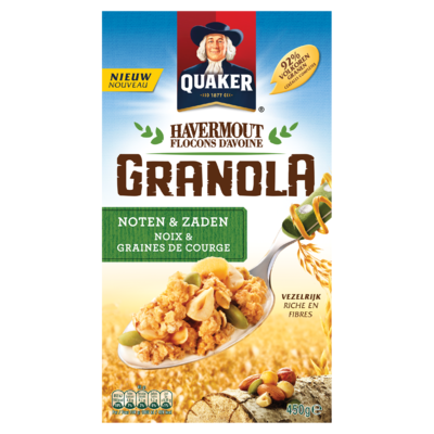 Quaker Havermout Granola Noten & Zaden 450 gr