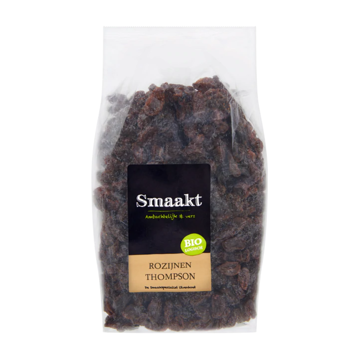 Smaakt Biologisch Rozijnen Thompson