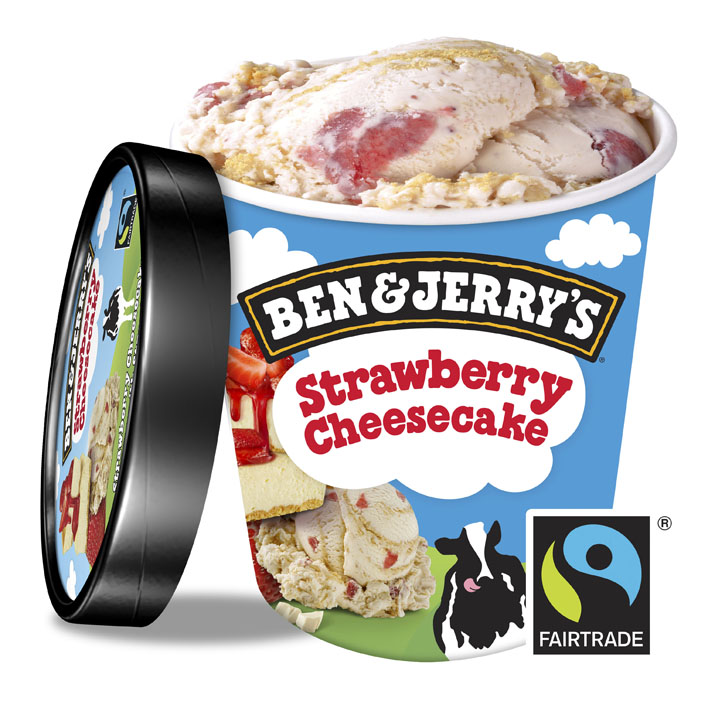 Ben & Jerry's Classic ijs strawberry cheesecake