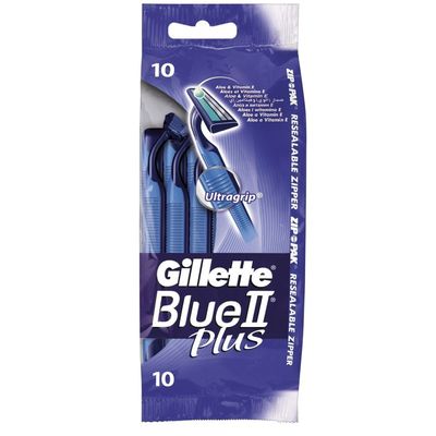Gillette Blue Ii Plus Wegwerpscheermesjes 10 Stuks