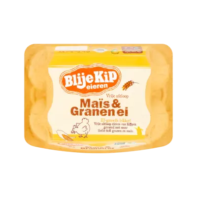 Blije Kip Eieren Vrije Uitloop Maïs & Granen Ei