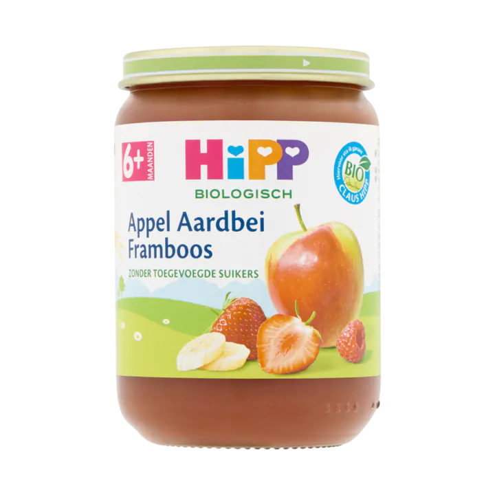 HiPP Biologisch Appel Aardbei Framboos 6+ Maanden