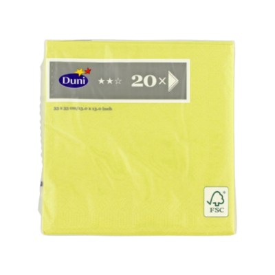 Duni Servetten kiwi 33x33 cm