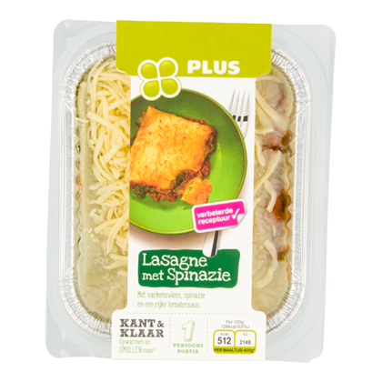 Huismerk Lasagne spinazie