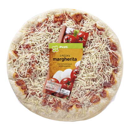 Huismerk Pizza Margherita duo