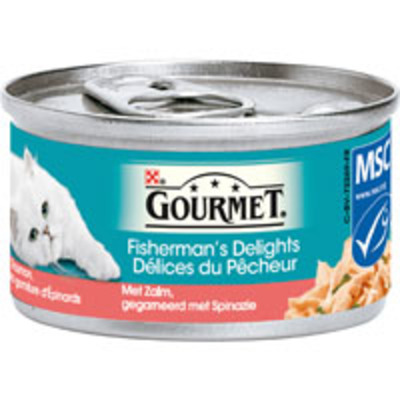 Gourmet Kattenvoer gold mousse konijn-kip-zalm-niertjes