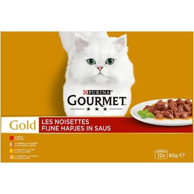 Gourmet Gold fijne hapjes 12-pack o.a. met rund