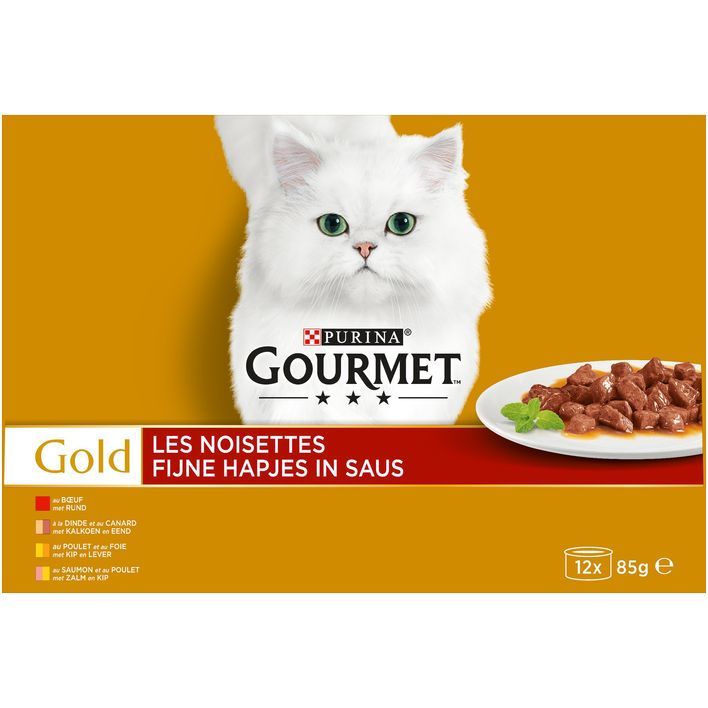 Gourmet Gold fijne hapjes 12-pack o.a. met rund