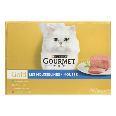 Gourmet Gold mousse 12-pack o.a. met kip