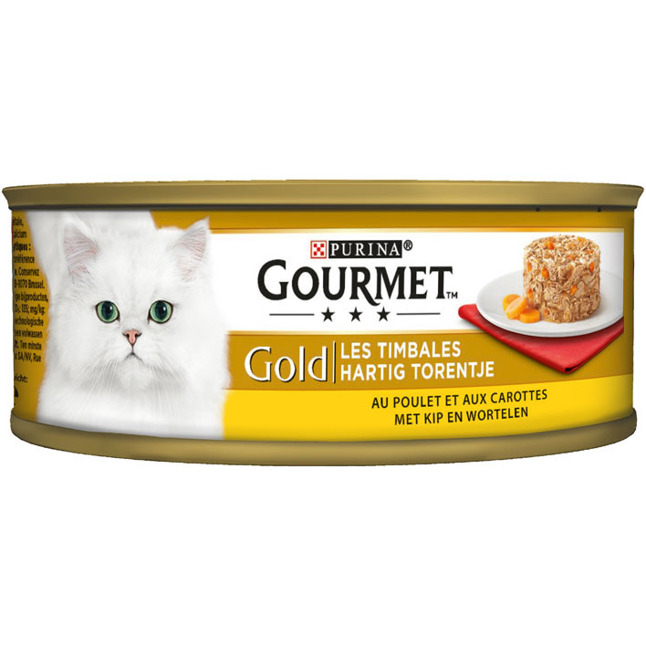 Gourmet Gold hartig torentje met kip en wortelen