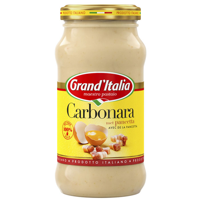Grand'Italia Carbonara met bacon en kaas